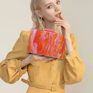 Elegant Orange Clutch